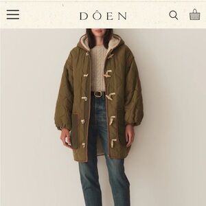 Doen CEDAR COAT IN MONTE VERDE
New with tags!!